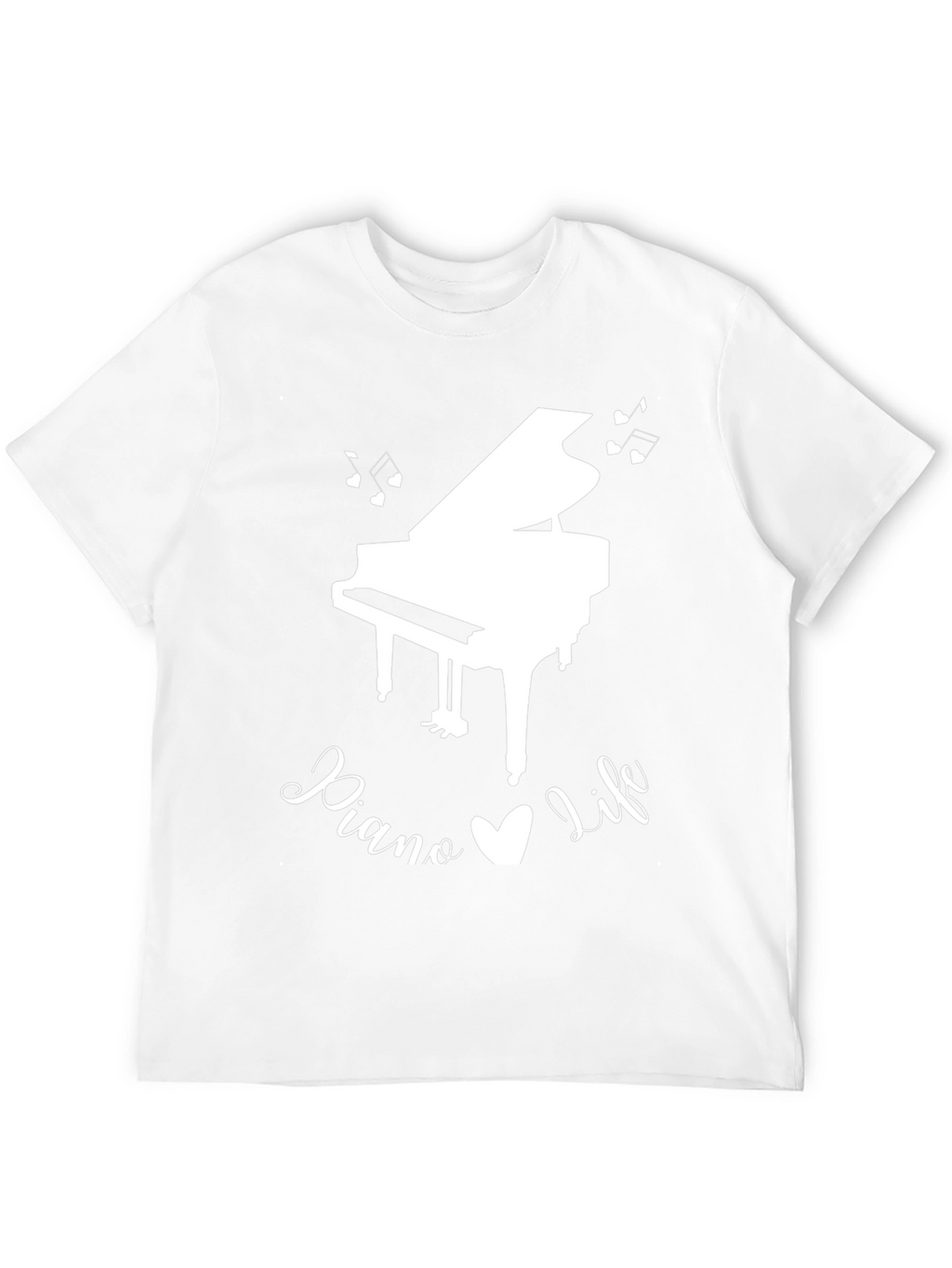 Piano Life Graphic T-Shirt - Black