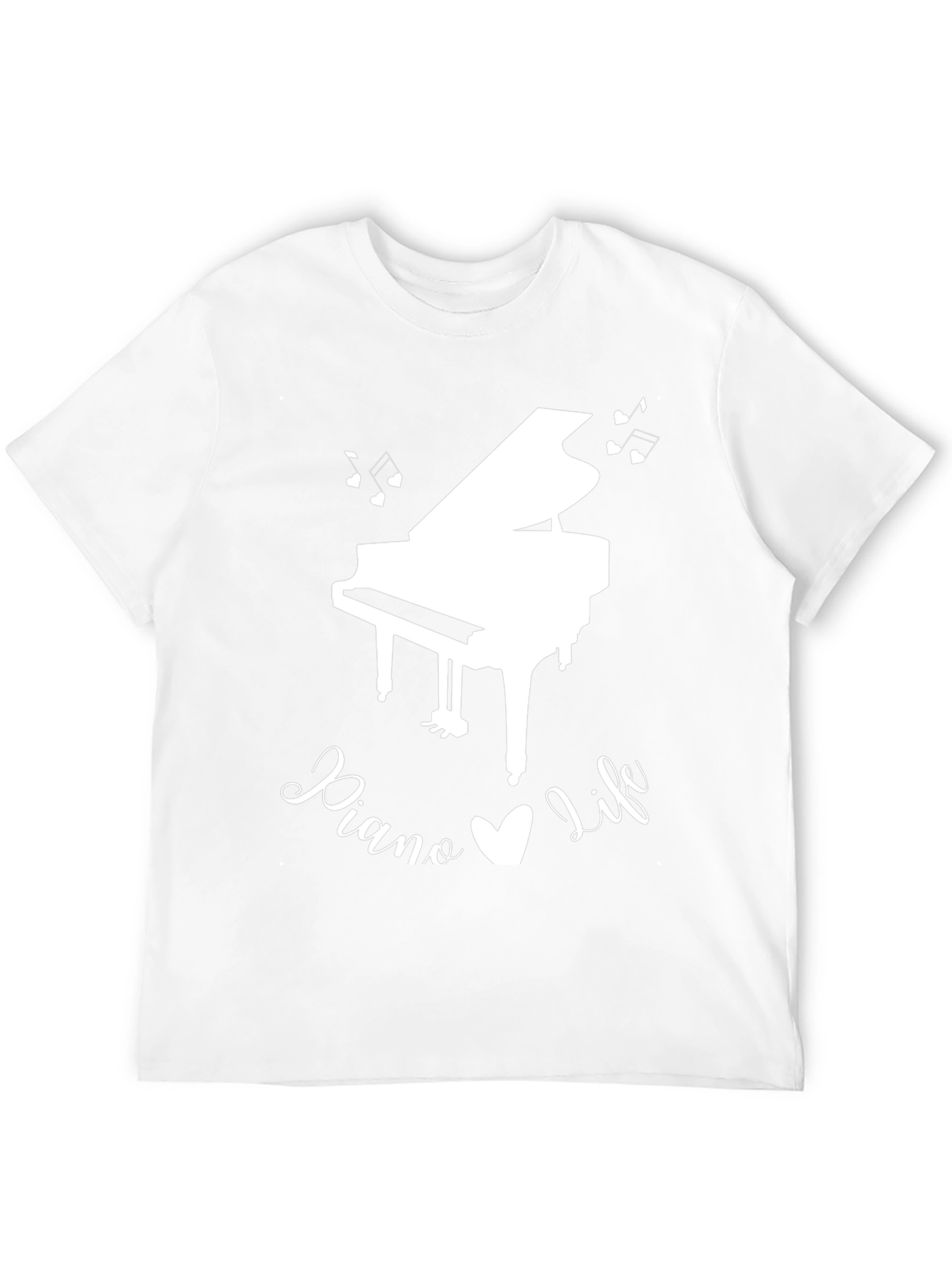 Piano Life Graphic T-Shirt - Black