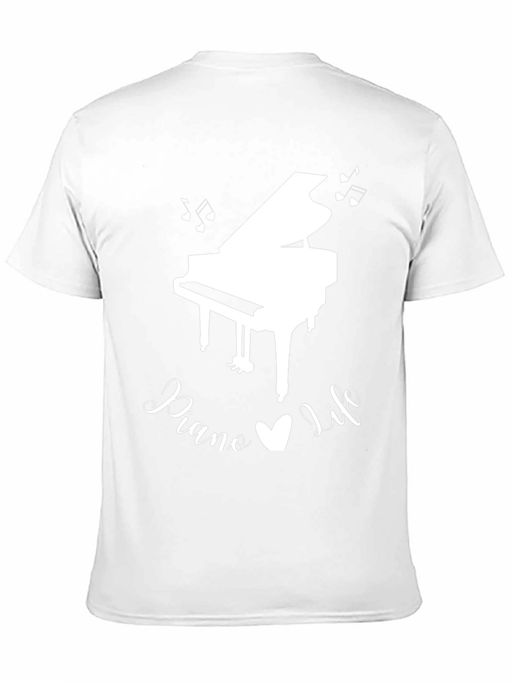 Piano Life Graphic T-Shirt - Black