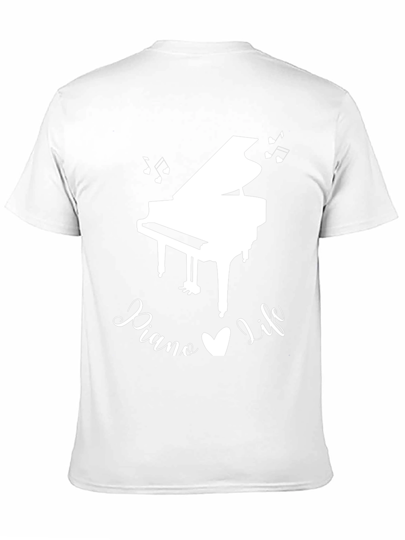 Piano Life Graphic T-Shirt - Black