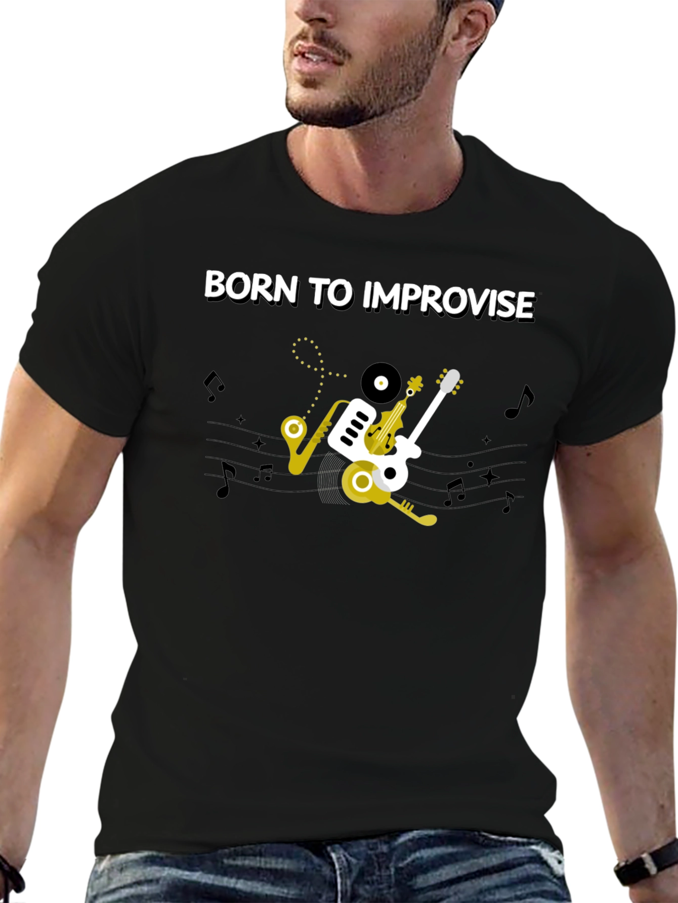 Born To Improvise Music T-Shirt
