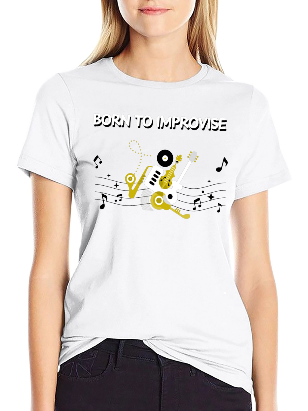 Born To Improvise Music T-Shirt