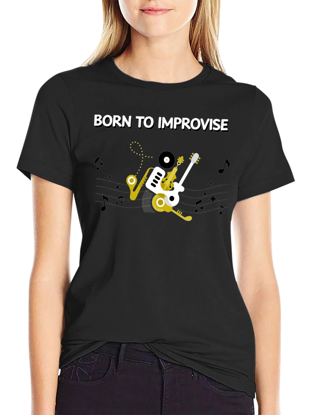 Born To Improvise Music T-Shirt
