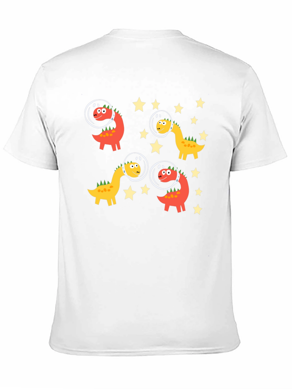 Dino Astronauts Black Graphic Tee