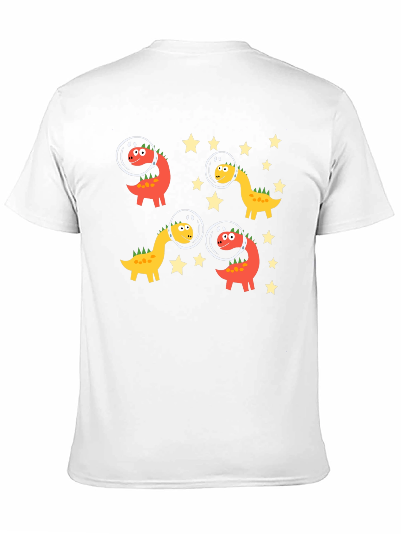 Dino Astronauts Black Graphic Tee