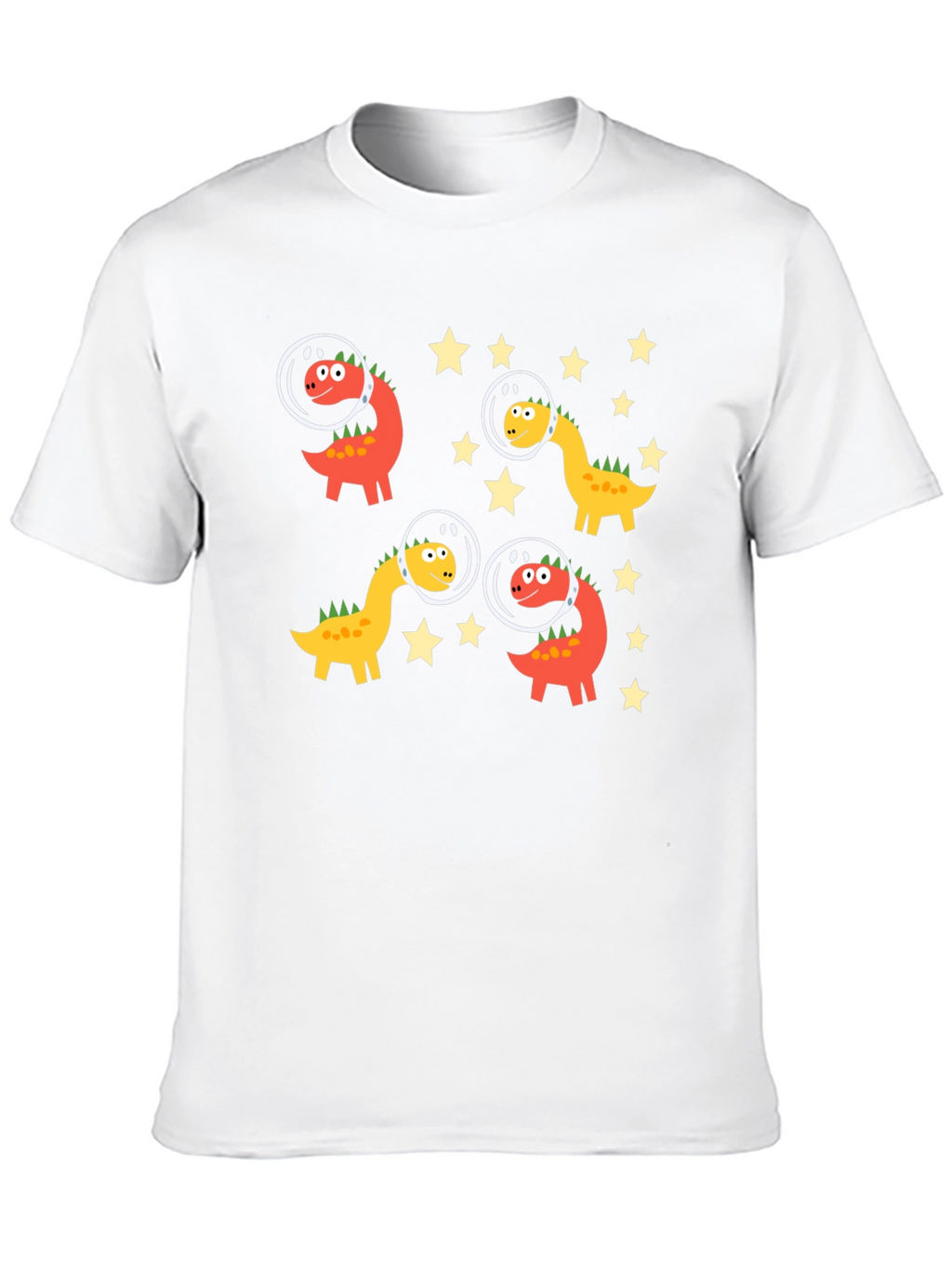 Dino Astronauts Black Graphic Tee