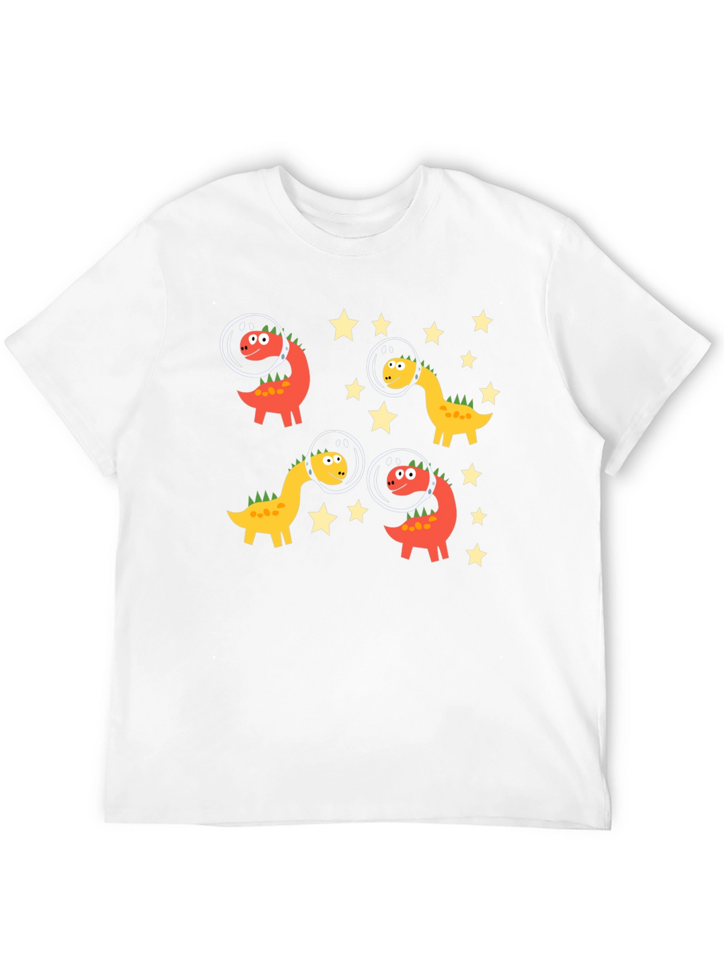 Dino Astronauts Black Graphic Tee