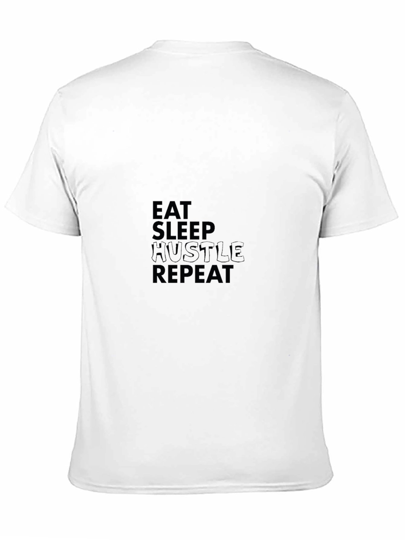 Eat Sleep Hustle Repeat Black Tee