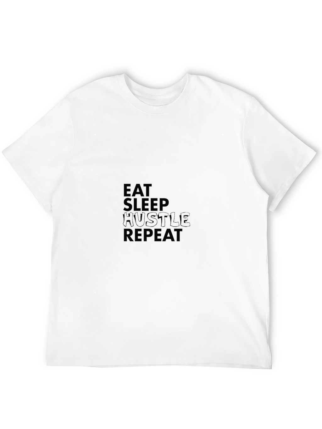 Eat Sleep Hustle Repeat Black Tee