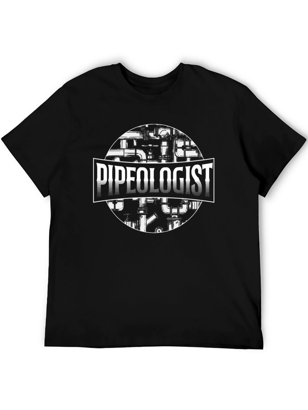 Pipeologist Black Graphic T-Shirt