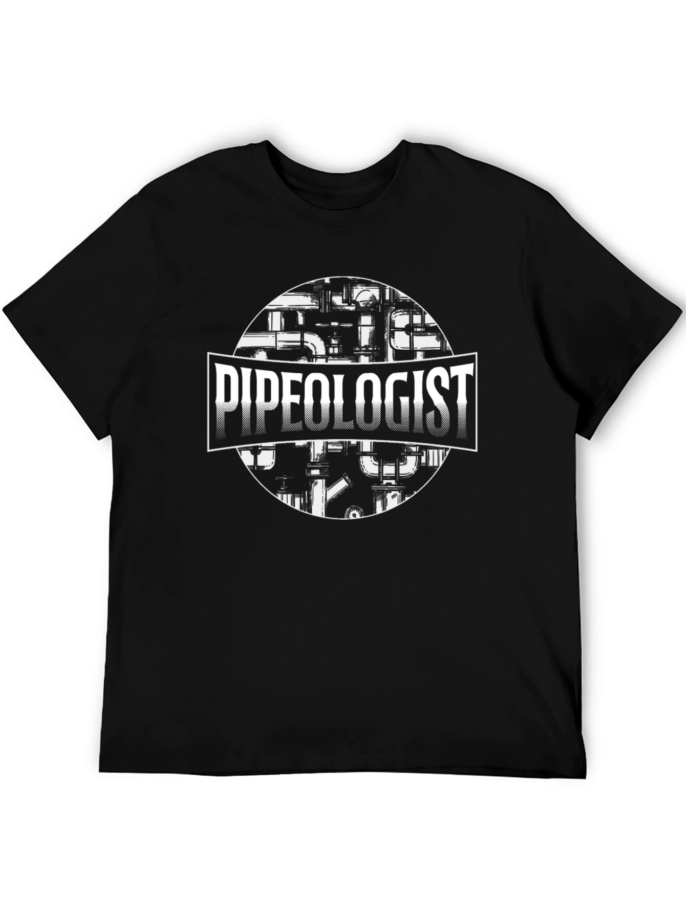 Pipeologist Black Graphic T-Shirt
