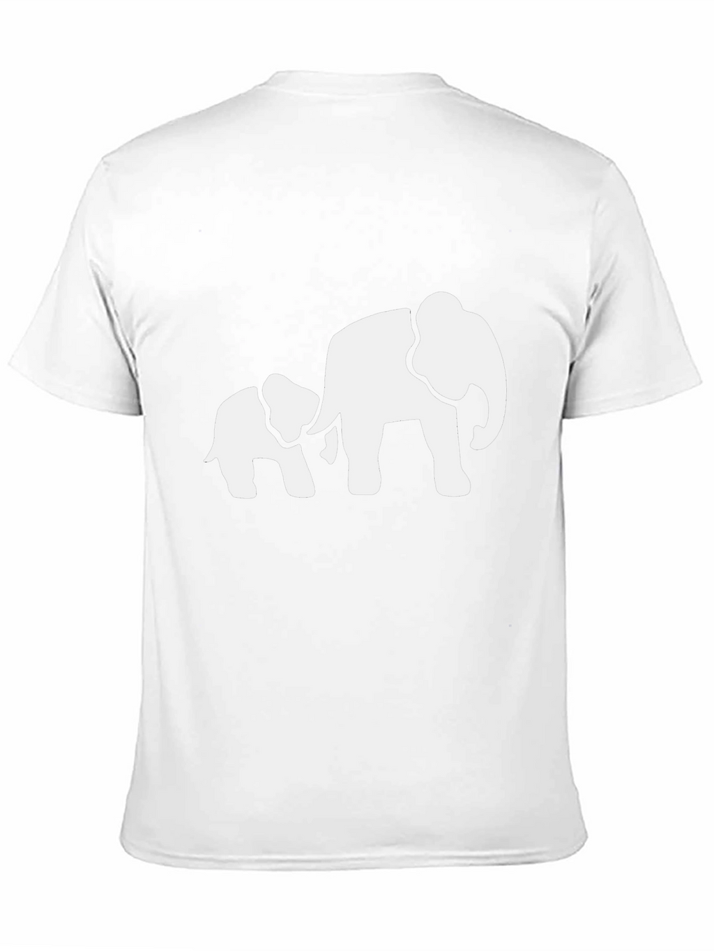 Elephant Family Graphic Tee - Black Cotton T-Shirt