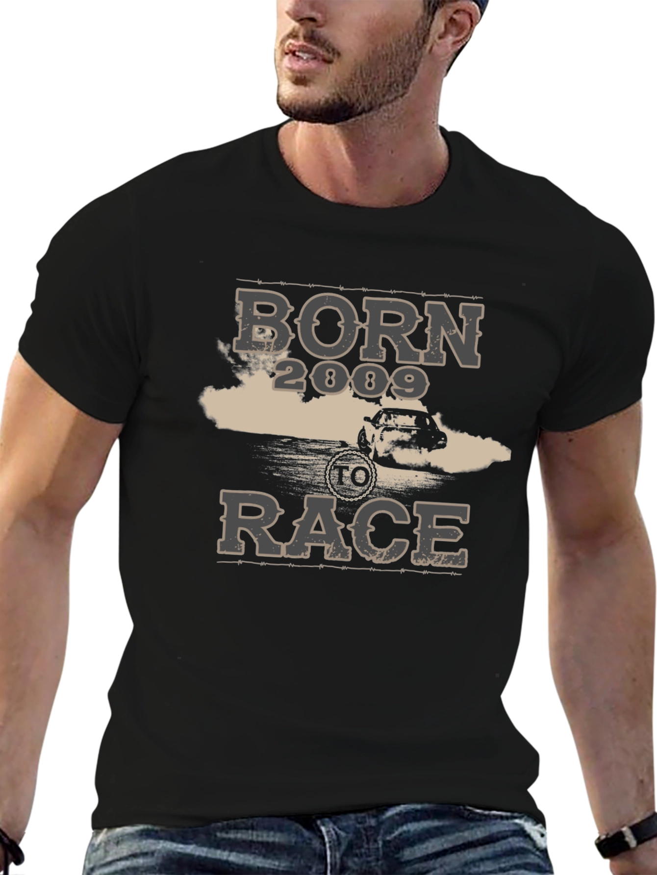 Born to Race 2009 Black T-Shirt