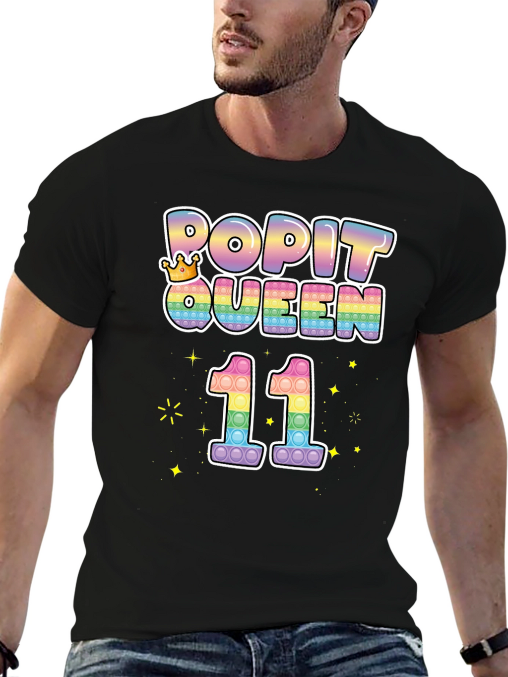 Pop It Queen 11th Birthday T-Shirt
