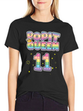 Pop It Queen 11th Birthday T-Shirt