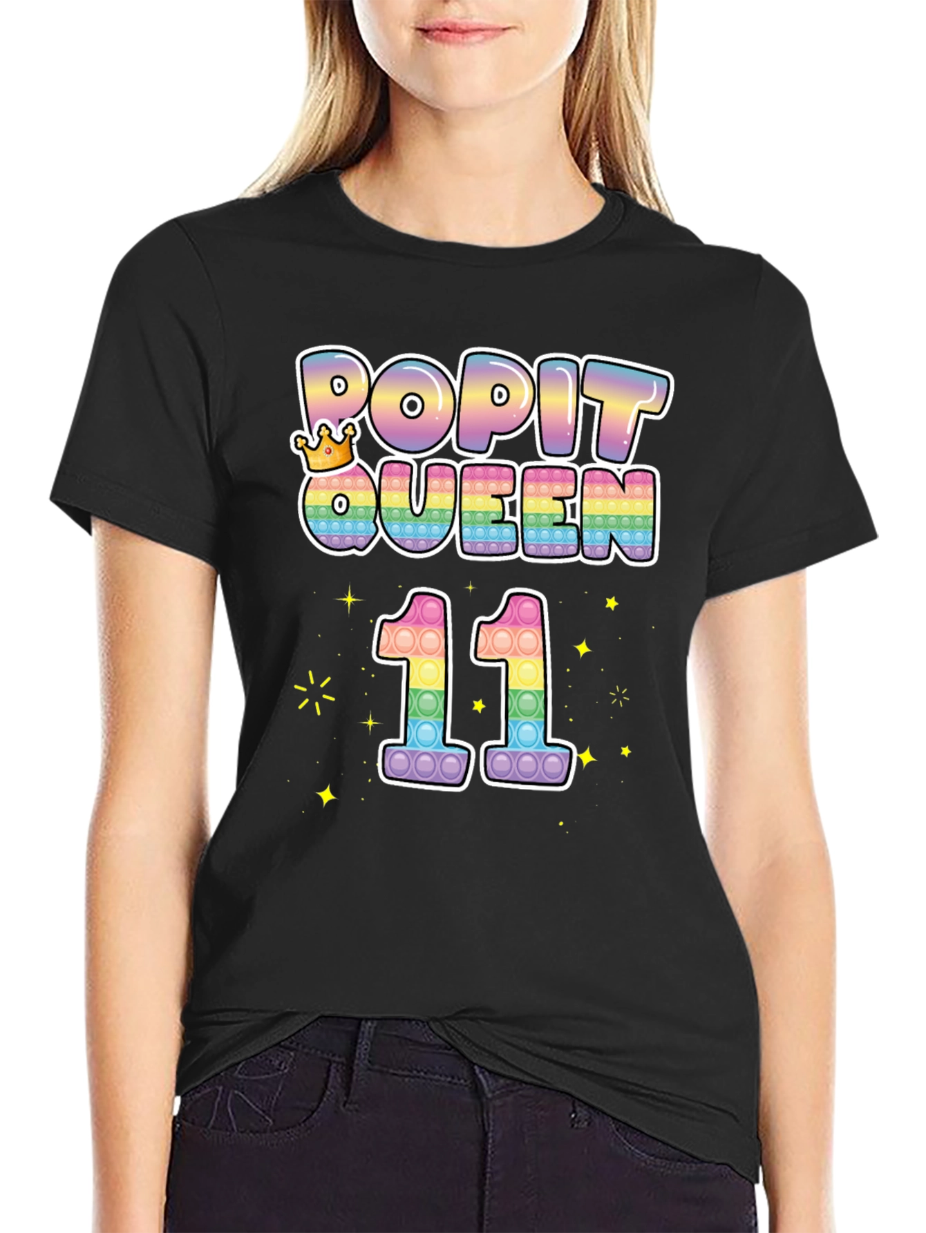 Pop It Queen 11th Birthday T-Shirt