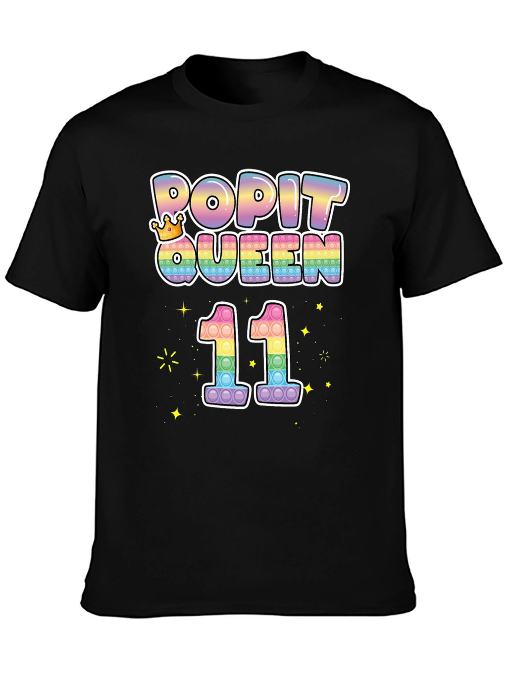 Pop It Queen 11th Birthday T-Shirt