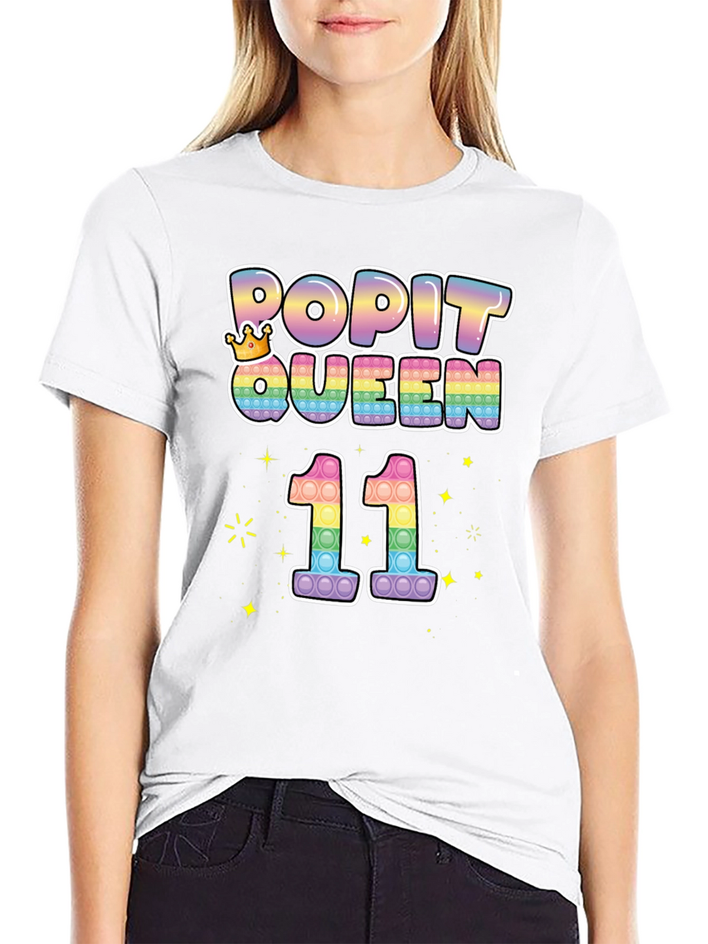 Pop It Queen 11th Birthday T-Shirt