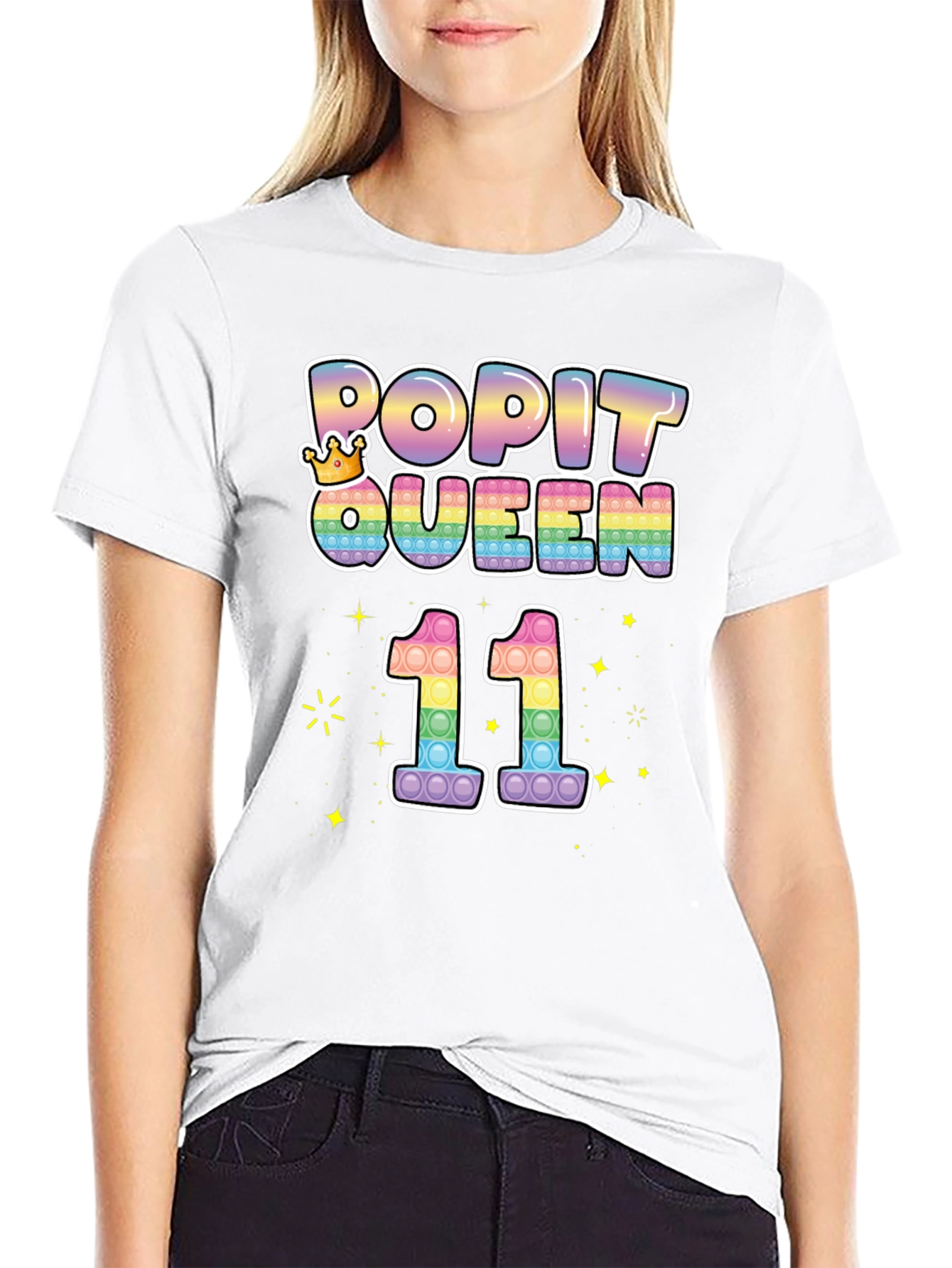 Pop It Queen 11th Birthday T-Shirt