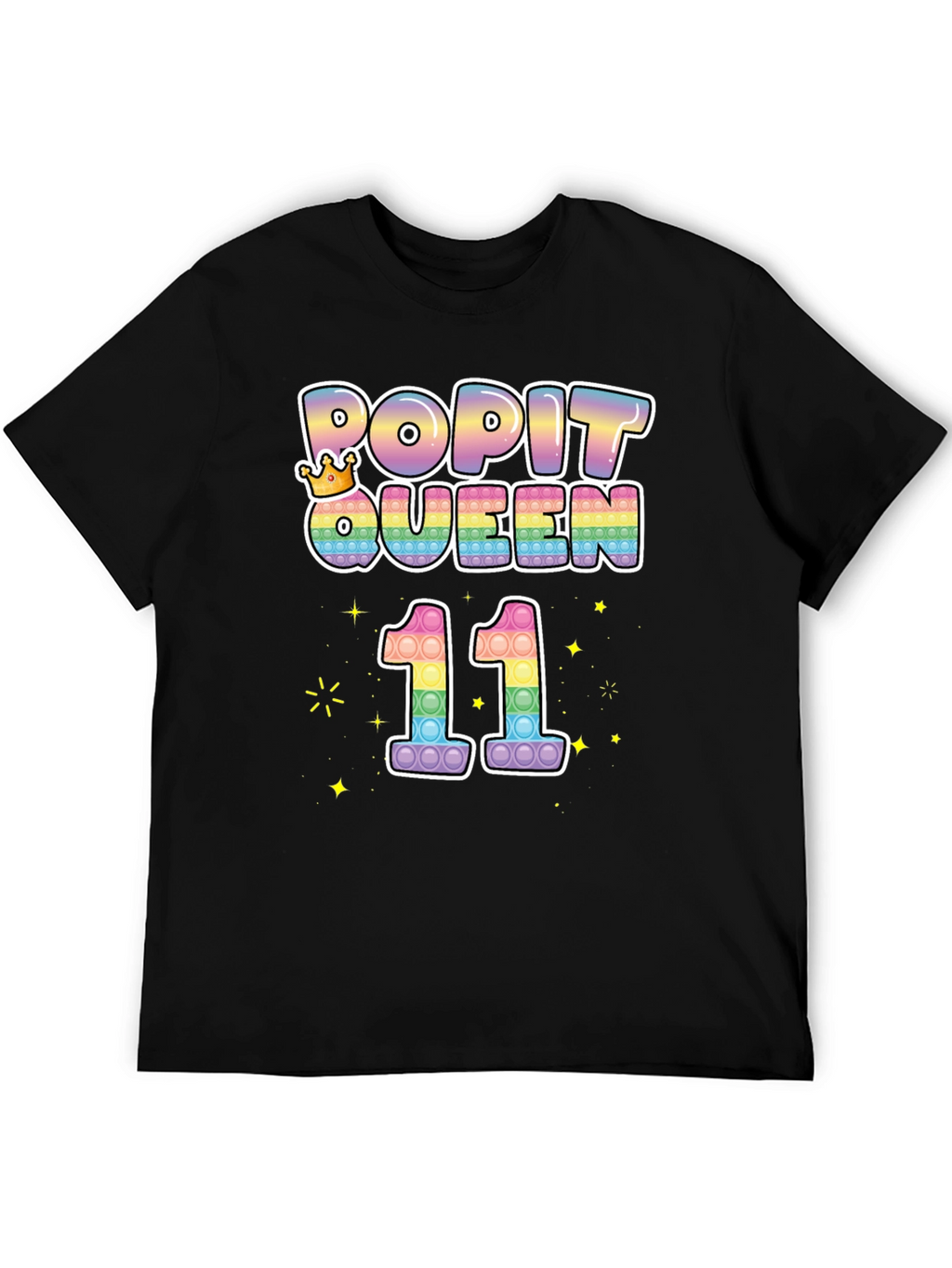 Pop It Queen 11th Birthday T-Shirt