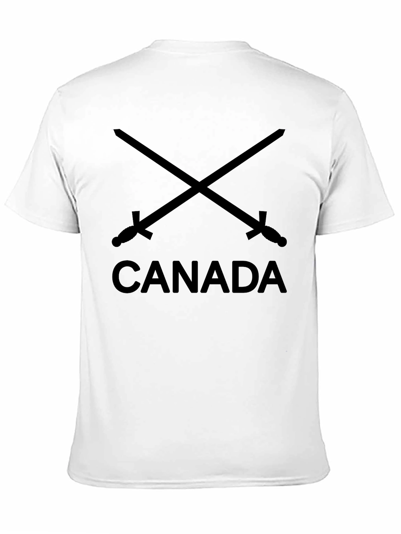 Canada Swords Graphic T-Shirt - Black