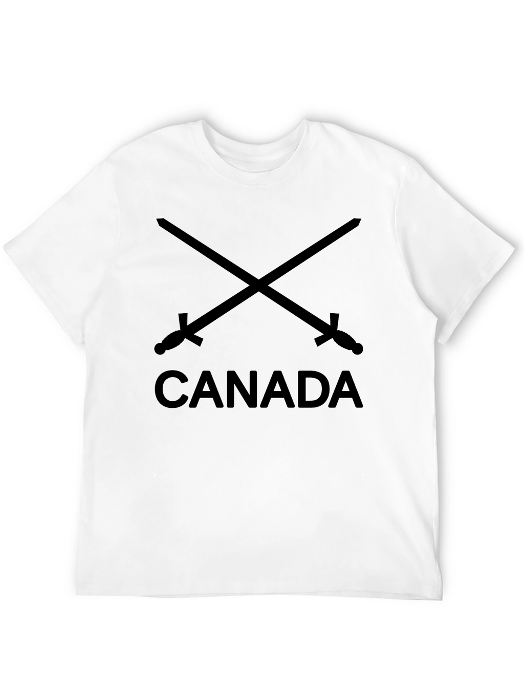 Canada Swords Graphic T-Shirt - Black