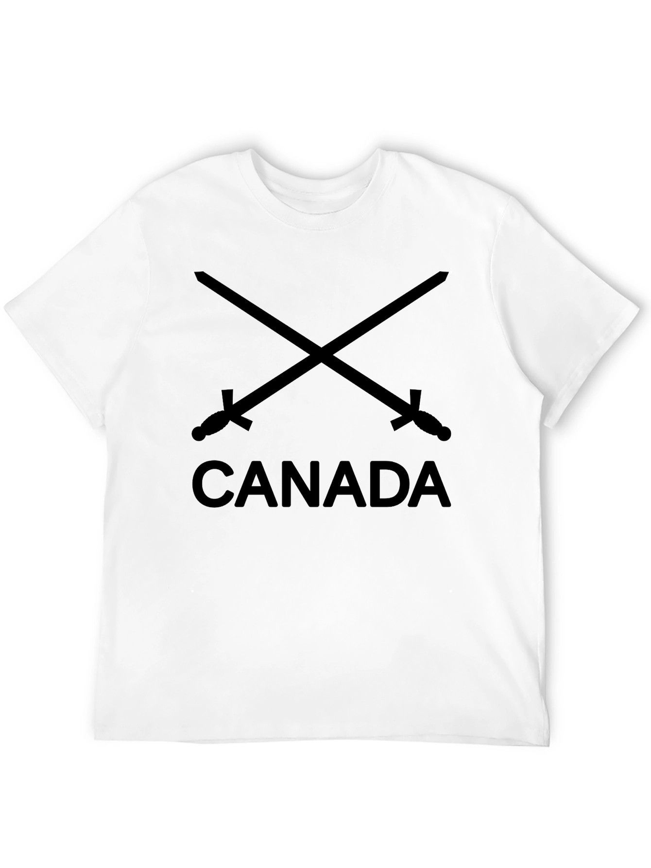 Canada Swords Graphic T-Shirt - Black