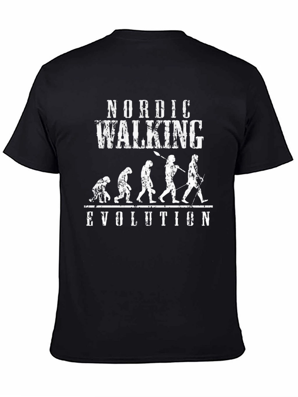Nordic Walking Evolution T-Shirt -  Funny Walker Tee