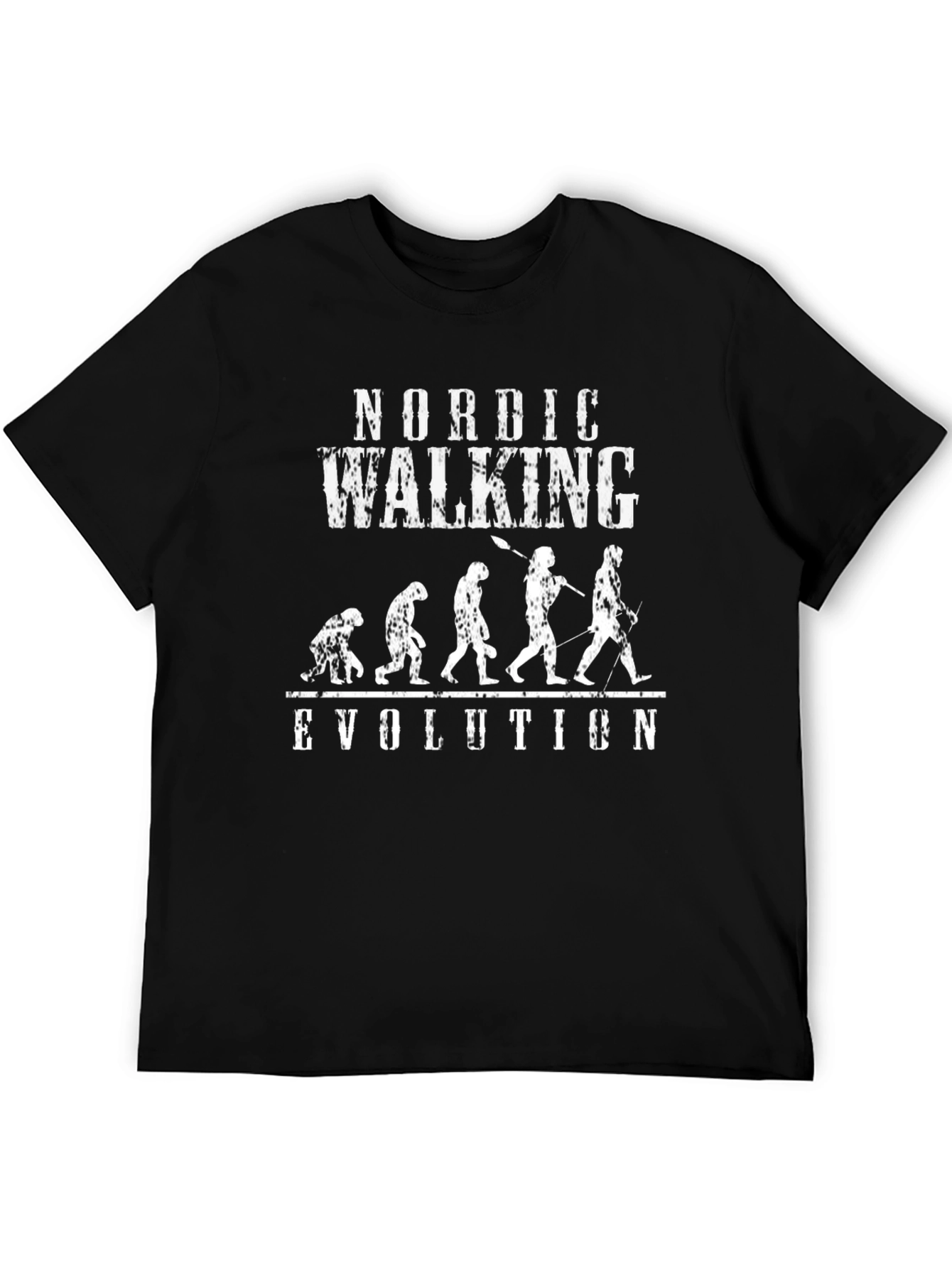 Nordic Walking Evolution T-Shirt -  Funny Walker Tee