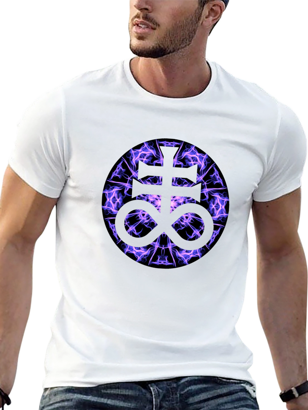 Leviathan Cross T-Shirt - Gothic Symbol Tee