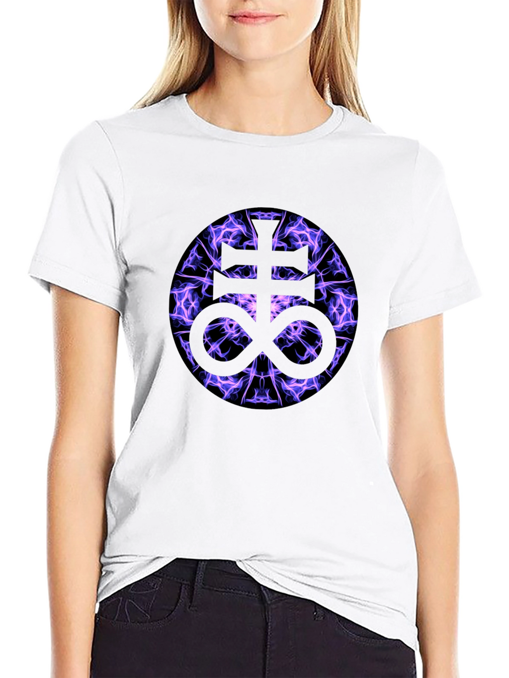 Leviathan Cross T-Shirt - Gothic Symbol Tee