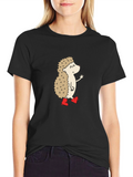 Funny Hedgehog Graphic T-Shirt