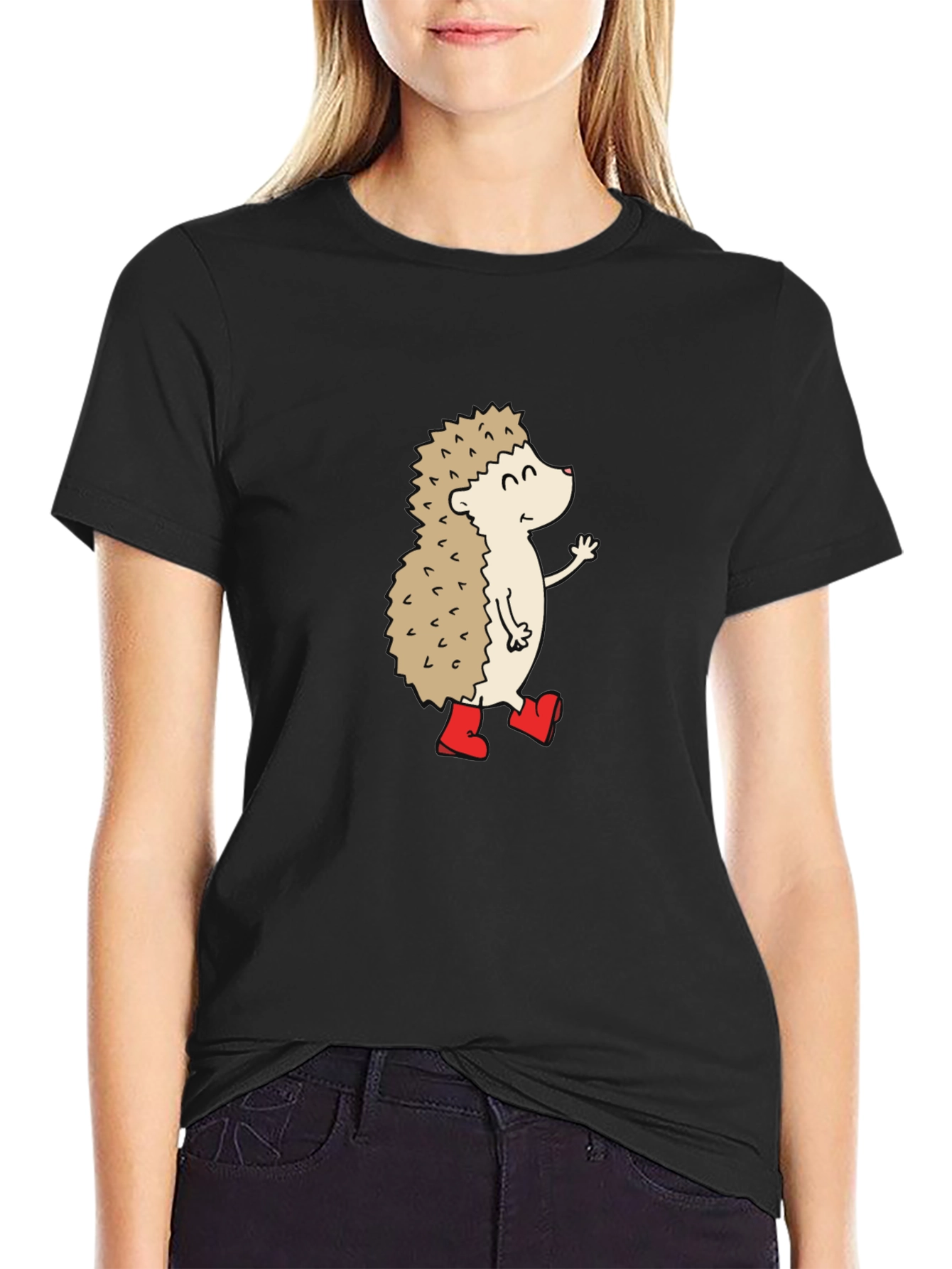 Funny Hedgehog Graphic T-Shirt