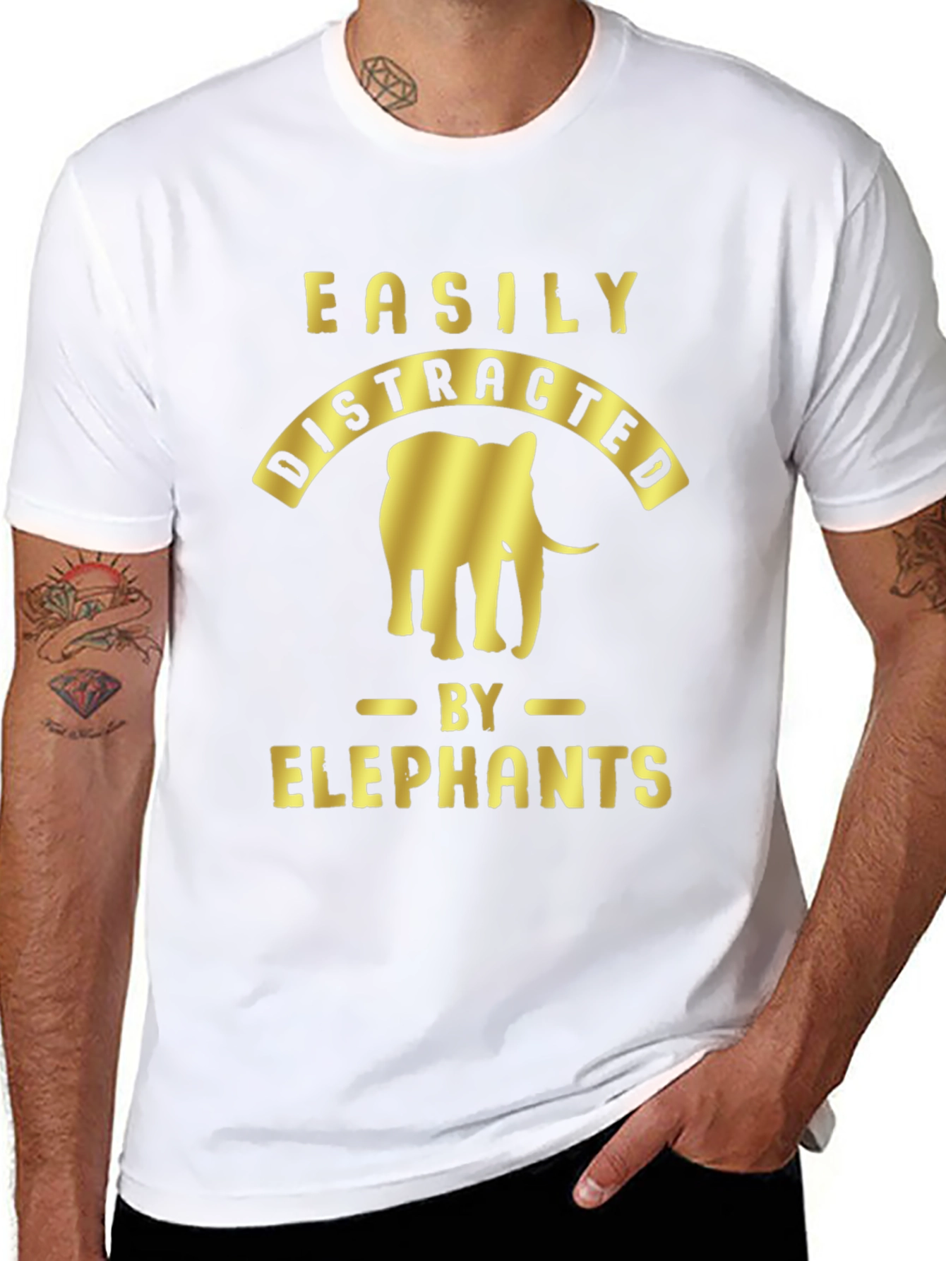 Easily Distracted by Elephants T-Shirt