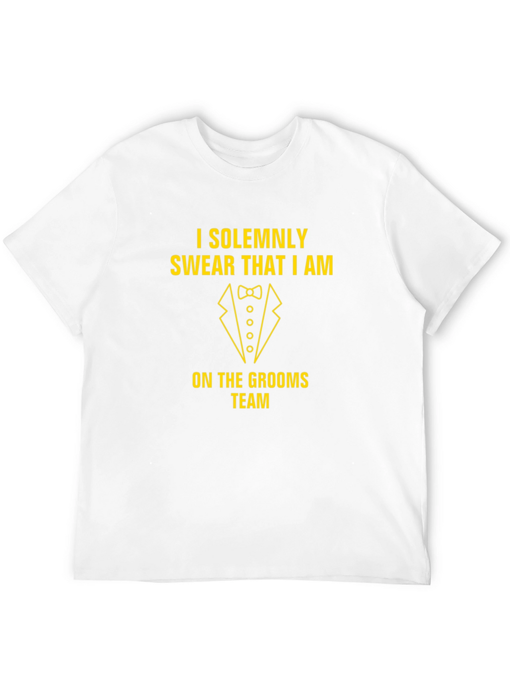 Grooms Team T-Shirt: Solemnly Swear Graphic Tee