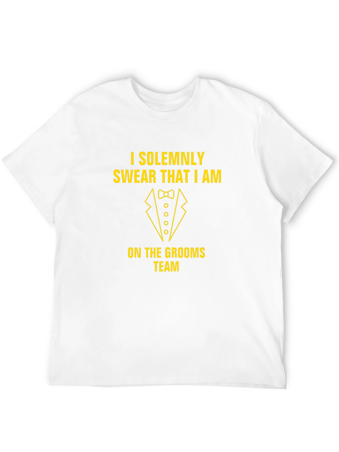 Grooms Team T-Shirt: Solemnly Swear Graphic Tee