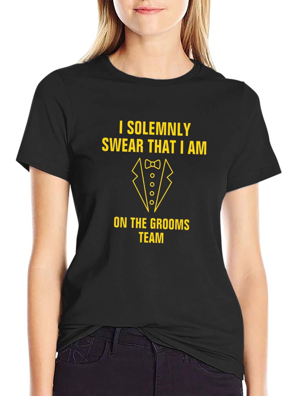 Grooms Team T-Shirt: Solemnly Swear Graphic Tee