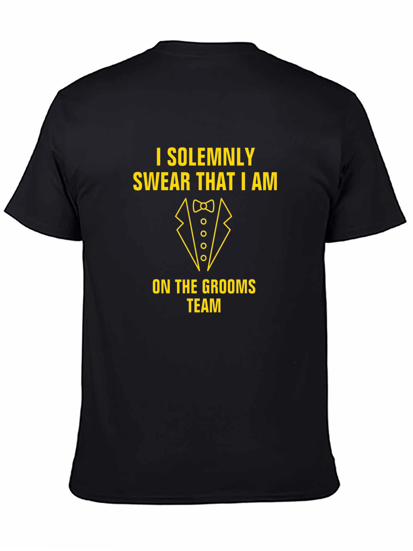 Grooms Team T-Shirt: Solemnly Swear Graphic Tee