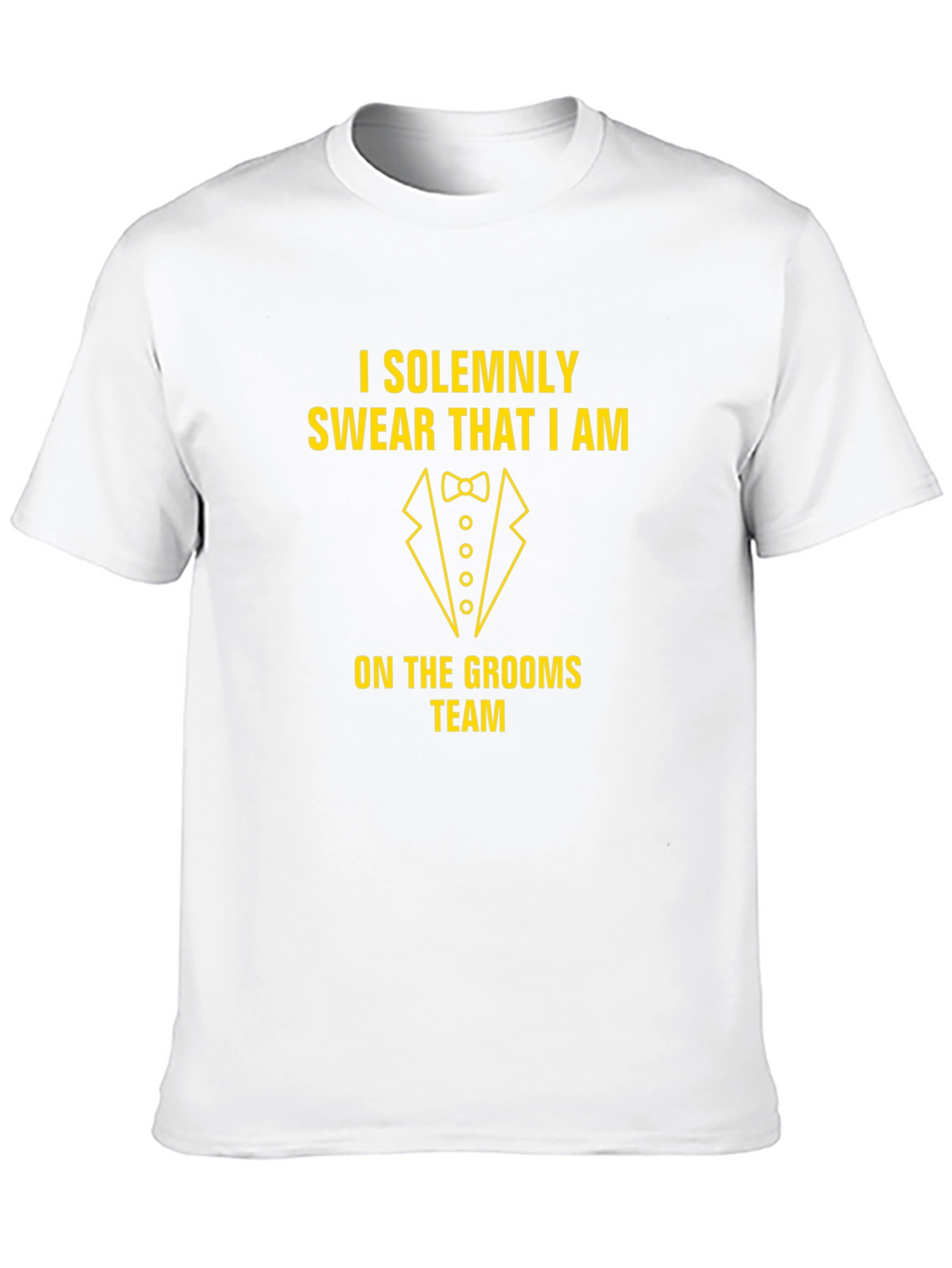 Grooms Team T-Shirt: Solemnly Swear Graphic Tee