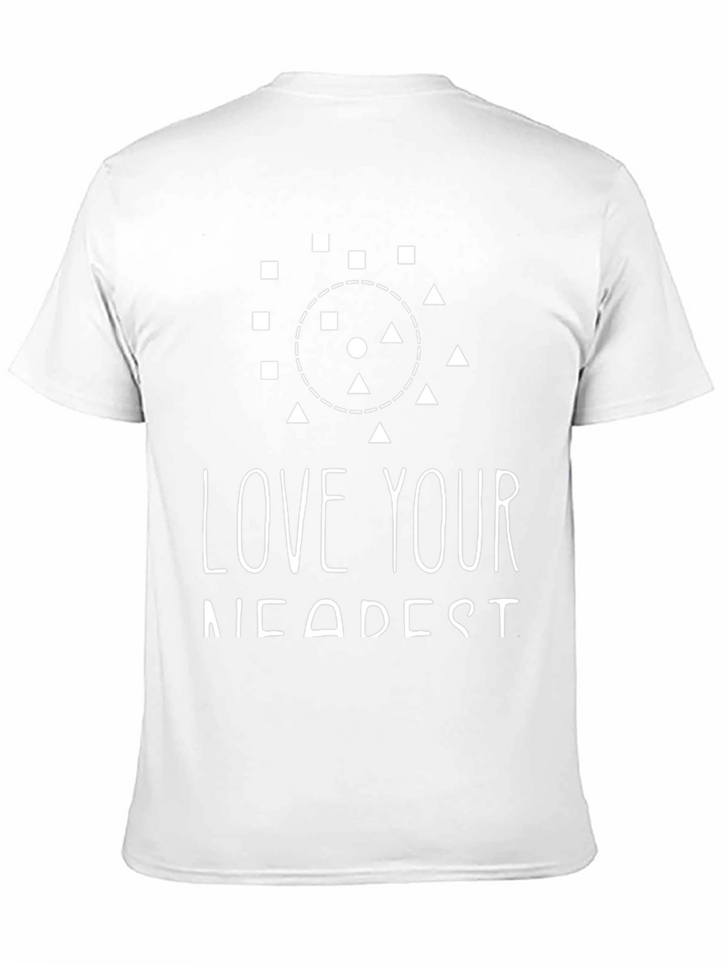Love Your Nearest Black Graphic Tee