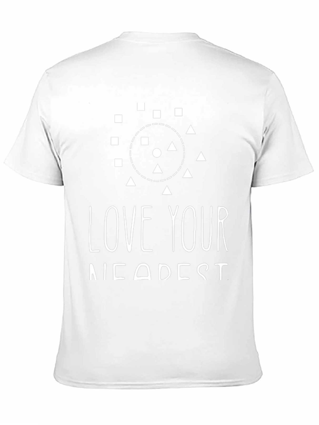 Love Your Nearest Black Graphic Tee