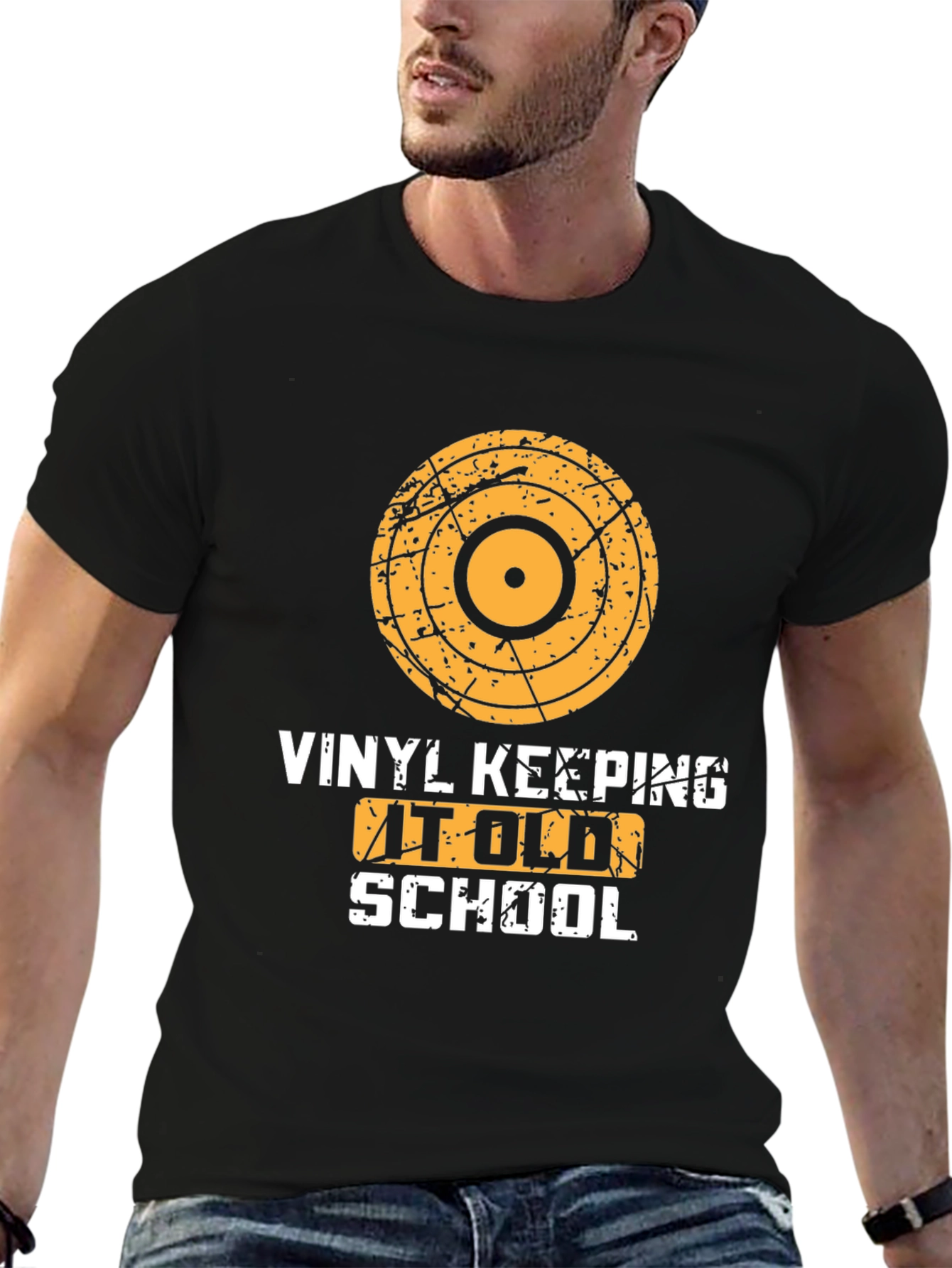 Vinyl Keeping it Old School Graphic Tee