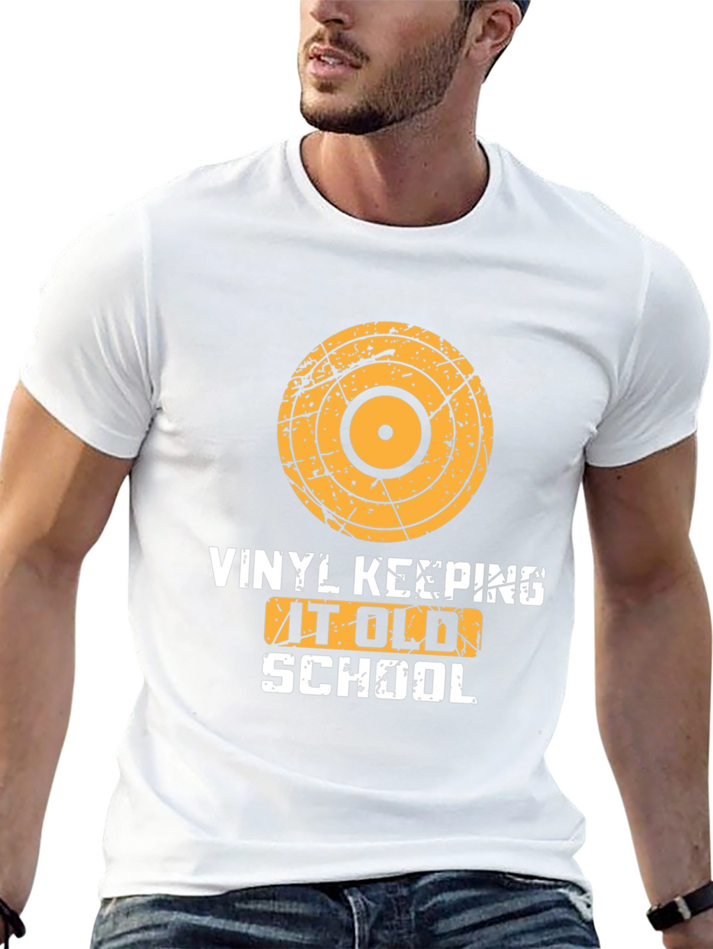 Vinyl Keeping it Old School Graphic Tee