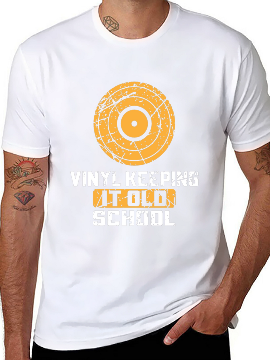 Vinyl Keeping it Old School Graphic Tee