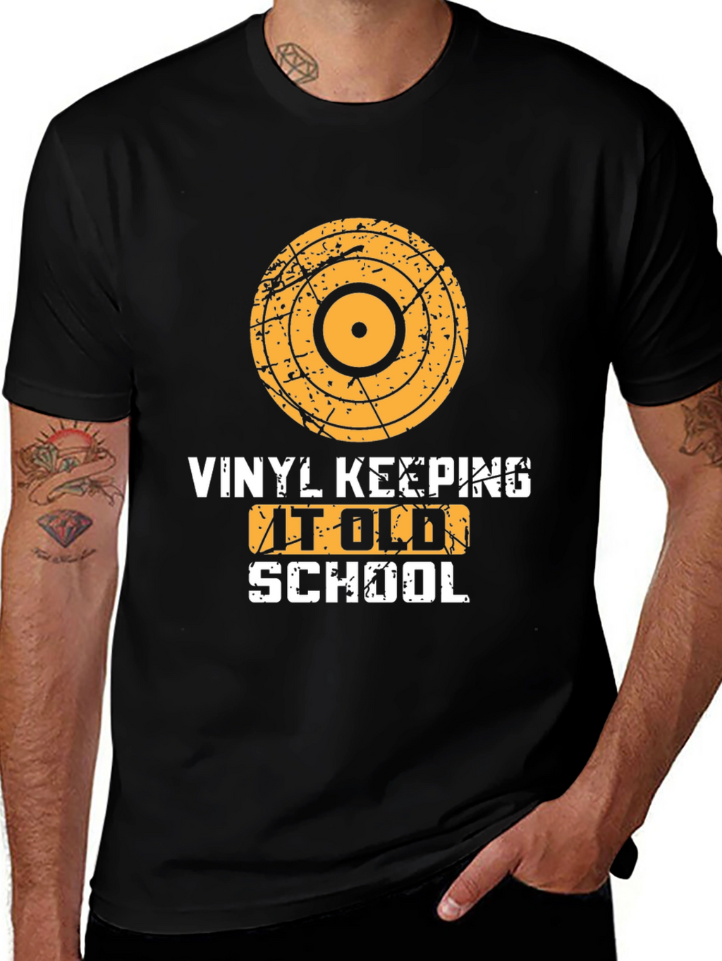Vinyl Keeping it Old School Graphic Tee
