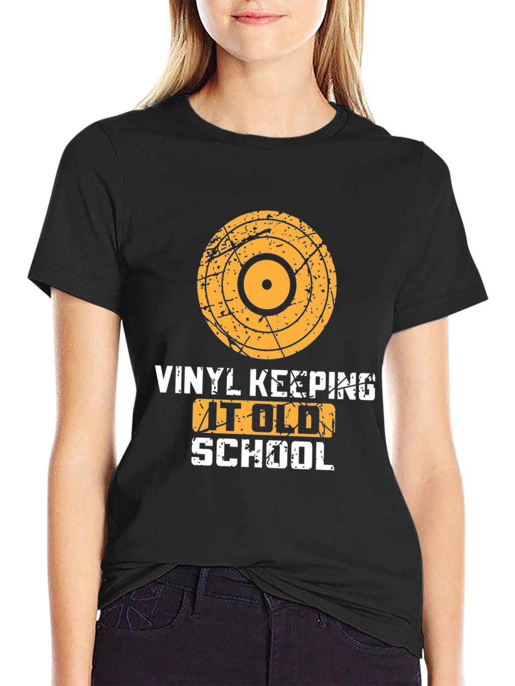 Vinyl Keeping it Old School Graphic Tee