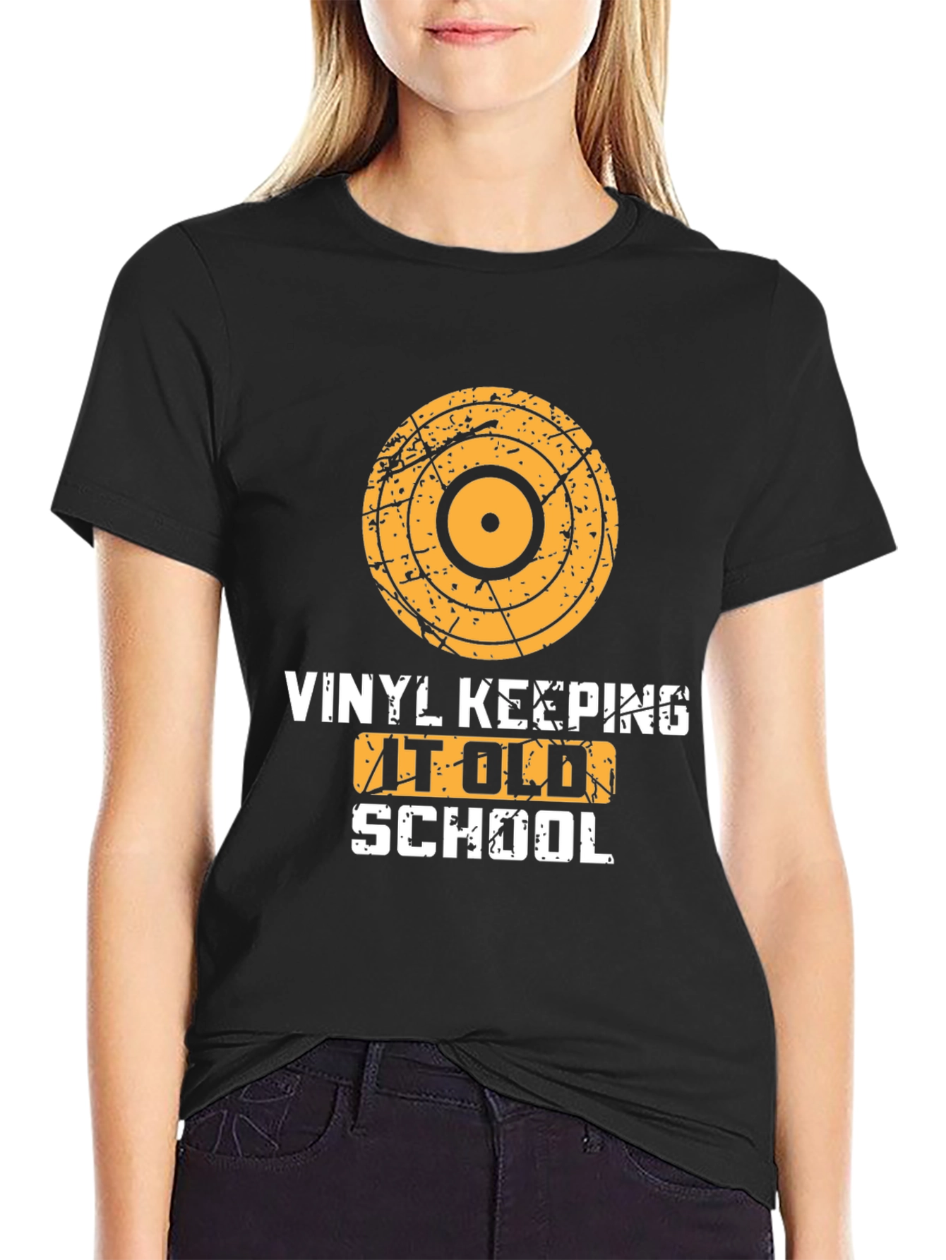 Vinyl Keeping it Old School Graphic Tee