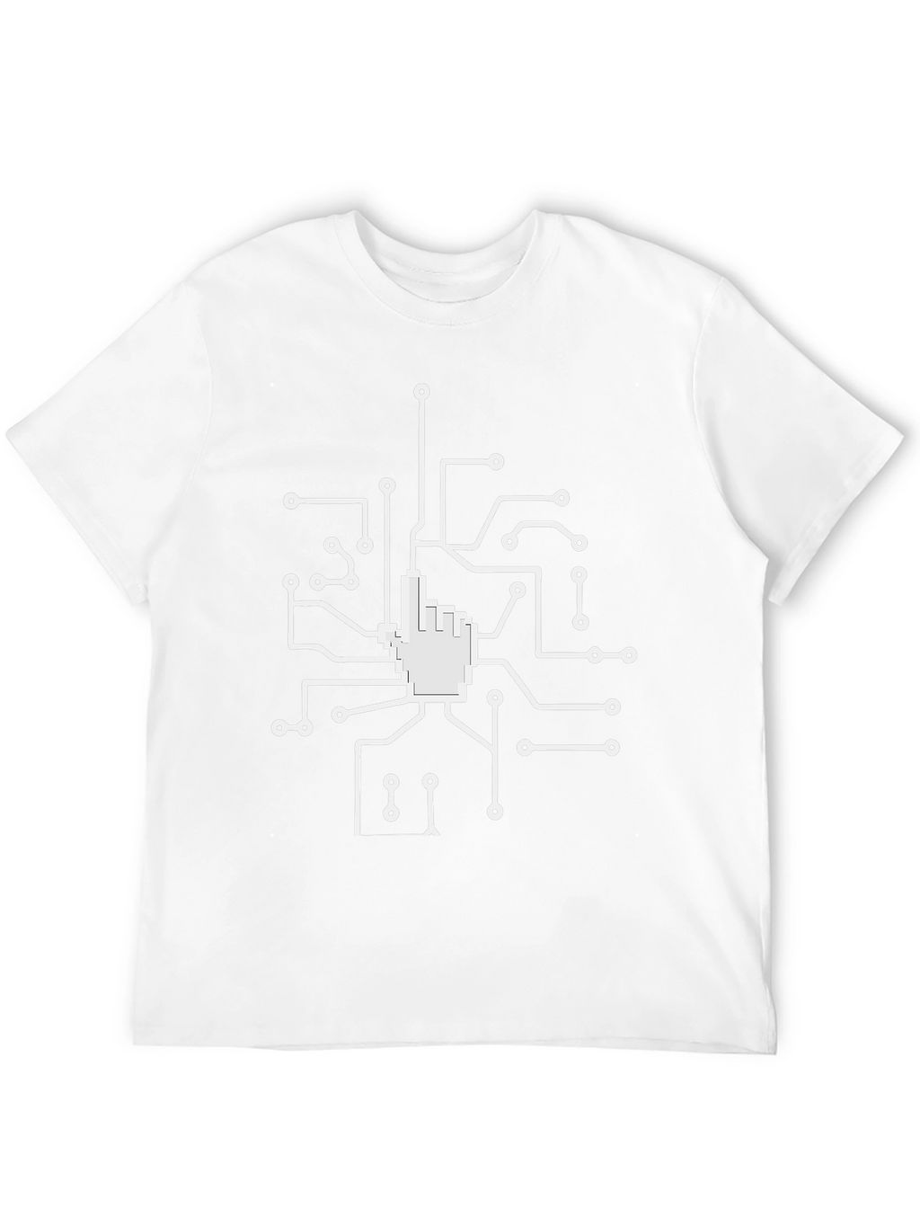 Circuit Hand Black T-Shirt - Geek Style