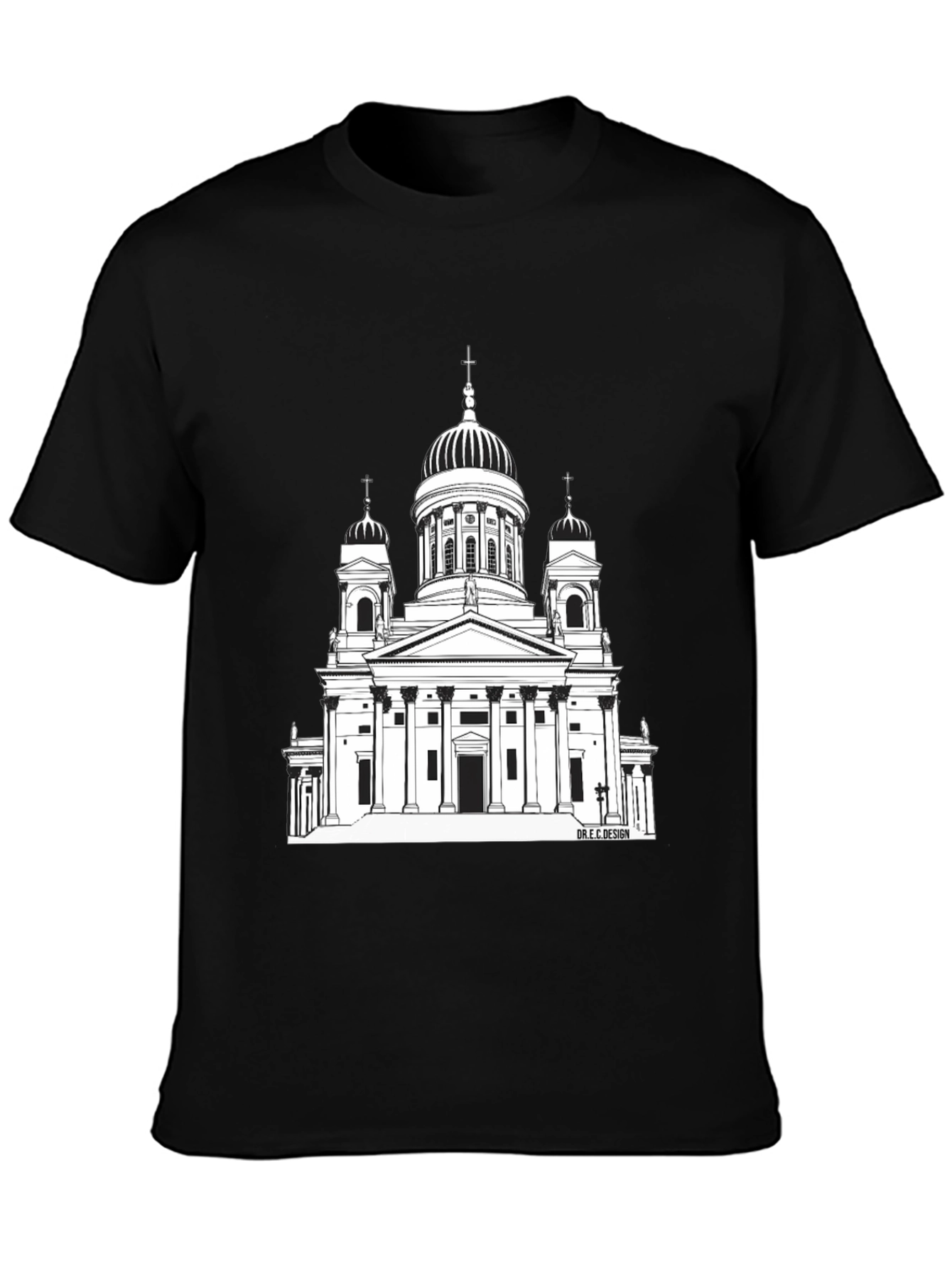 Architectural Church Tee - Unique Graphic Print
