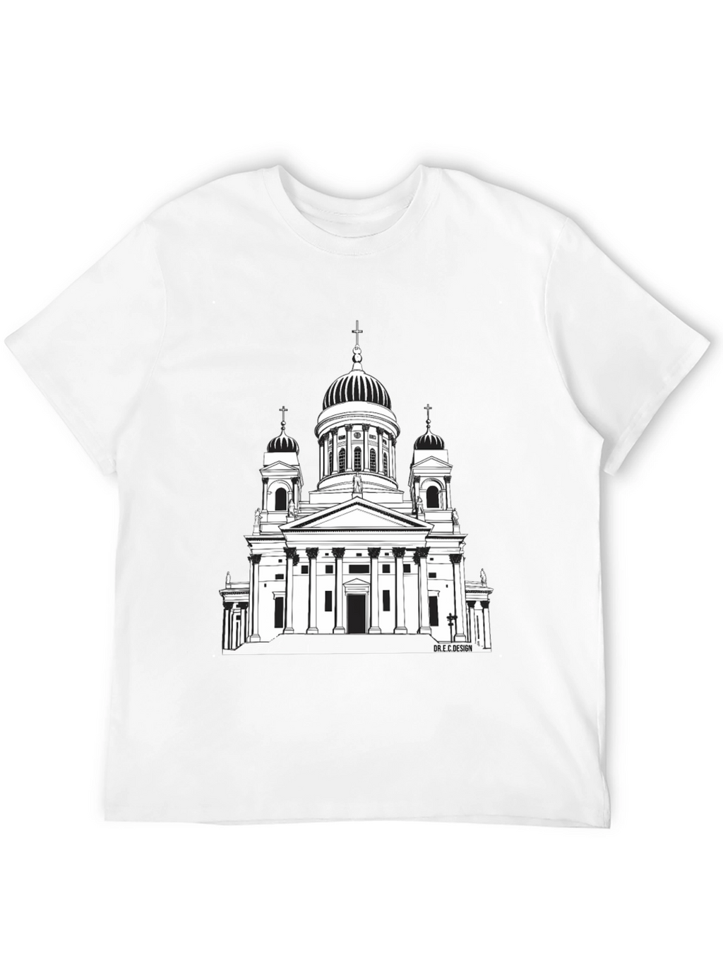 Architectural Church Tee - Unique Graphic Print